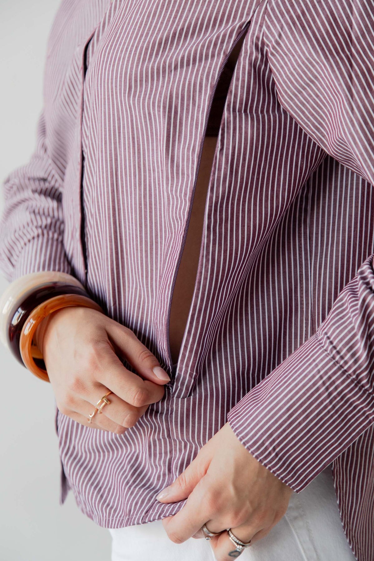 L'ENSEMBLE RAYÉ, chemise et pantalon