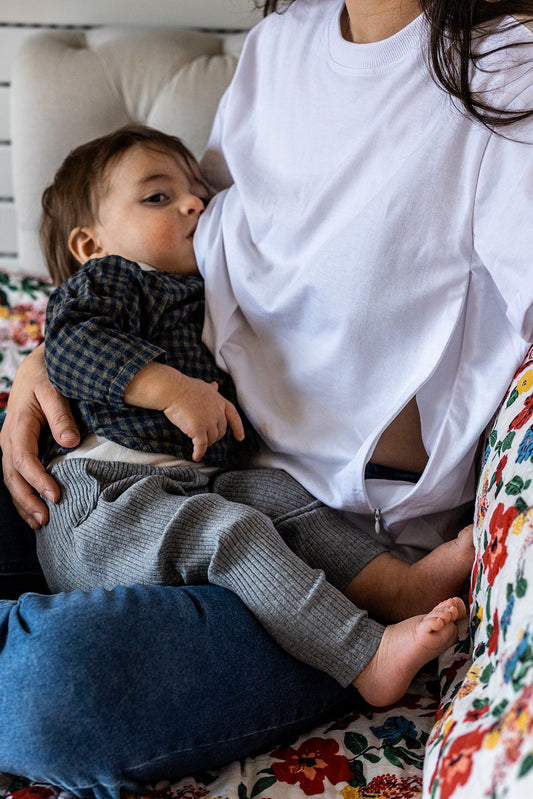 LE TEE-SHIRT D'ALLAITEMENT LOU Blanc