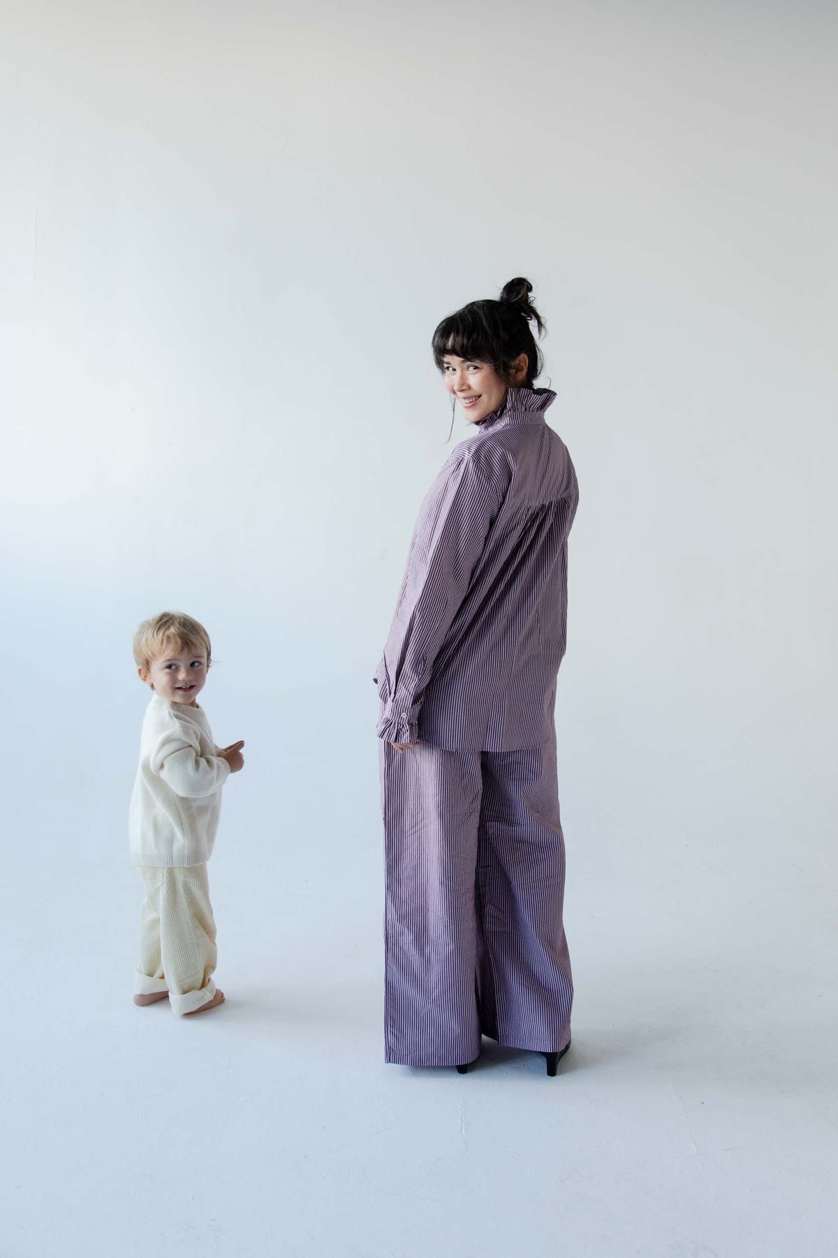 L'ENSEMBLE RAYÉ, chemise et pantalon